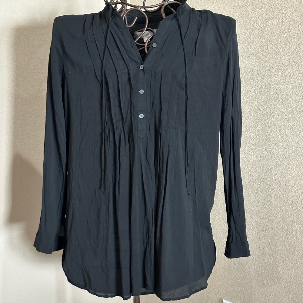 Women’s Loft lightweight black blouse, size S